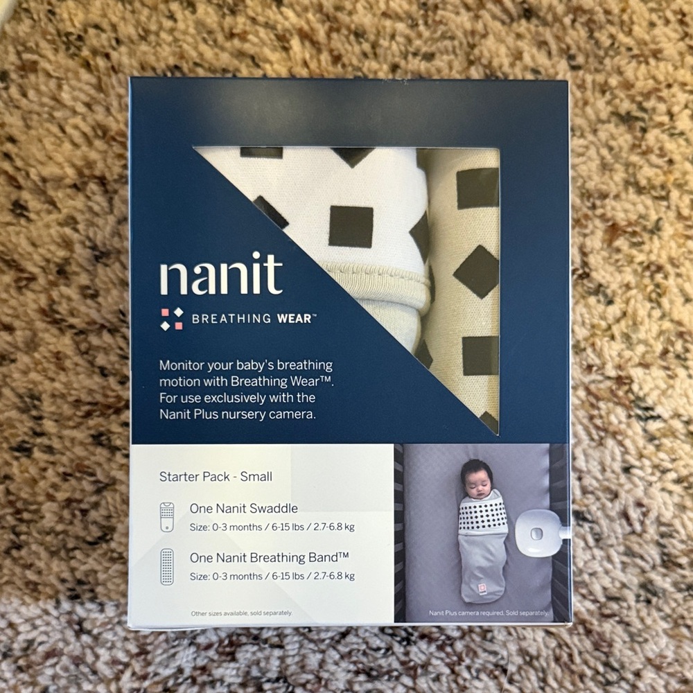 Nanit Breathing Wear Kids Pajamas Sleep Sack - Black and White